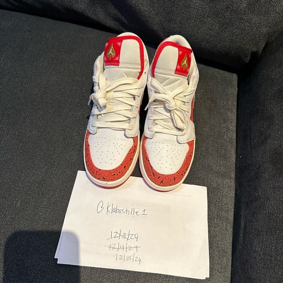 Nike Red and White Sneakers - Picture 7 of 10